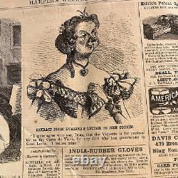 Harpers Weekly April 1865 Civil War Newspaper Lincoln Assasin John Wilkes Booth