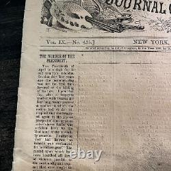 Harpers Weekly April 1865 Civil War Newspaper Lincoln Assasin John Wilkes Booth