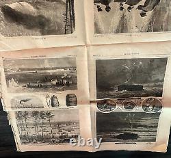 Harpers Weekly April 1865 Civil War Newspaper Lincoln Assasin John Wilkes Booth