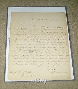 Historic Autographs Civil War John J Crittenden signed letter autograph PSA/DNA