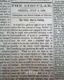 Historic BATTLE OF GETTYSBURG Union Victory vs R. E. Lee 1863 Civil War Newspaper