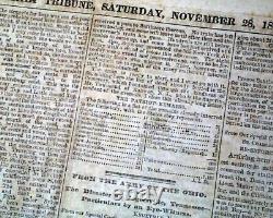 Historic GETTYSBURG ADDRESS Abraham Lincoln's Speech 1863 Civil War Newspaper