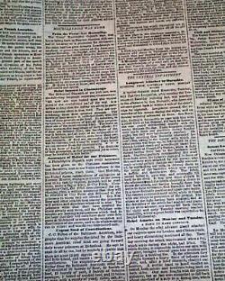 Historic Gettysburg Address Abraham Lincoln's Speech 1863 Civil War Newspaper