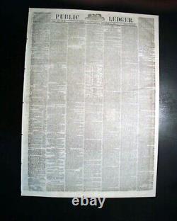 Historic Gettysburg Address Abraham Lincoln's Speech 1863 Civil War PA Newspaper