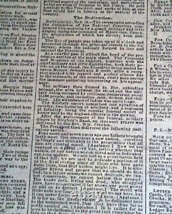 Historic Gettysburg Address Abraham Lincoln's Speech 1863 Civil War PA Newspaper