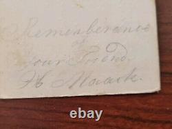 ID'd Civil War Soldier CDV Image A J Millard Arkansas Back Mark 3 Cent Tax Stamp