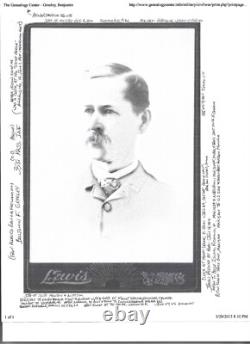 ID'ed Civil War CDV (Oct. 20,1863), 35th Mass. Vol. INF, Benj. Greeley POW