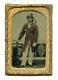 IDd Tintype Ellsworth's Avengers 11th NY Fire Zouave Beautiful Colored Civil War
