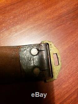 Id'd Civil War Officers M1851 Brown Leather Belt withEagle Buckle Andersonville