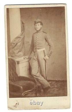Id'd Civil War Soldier 8th New York Infantry, dated 1861