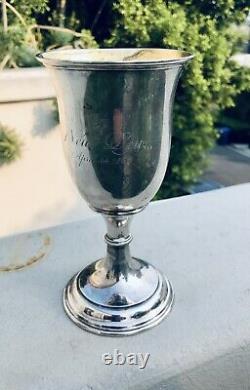 Identified Civil War Brigadier General Slaughter Field Silver Gorham Cup Goblet