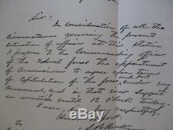 Important Historic Antique Letter Of CIVIL War Battle 1862 With Autographs Rare