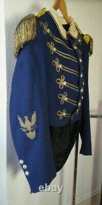 Indian War Period, Possibly Civil War, Militia Tailcoat, Silver Staff Buttons