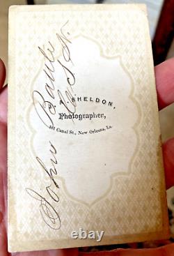 Ink-signed Confederate Civil War Navy ID'd sailor CDV CSS Selma