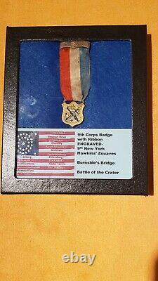 Investment Grade Civil War 9th Corps Badge, 9th New York Hawkins Zouaves
