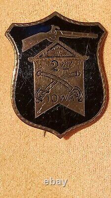 Investment Grade Civil War Cavalry Corps 2nd Iowa Badge, Greierson's Raid, Wilso