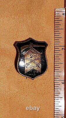 Investment Grade Civil War Cavalry Corps 2nd Iowa Badge, Greierson's Raid, Wilso