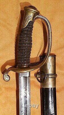 Investment Grade Civil War Model 1850 Foot Officer Sword Ames Museum Quality