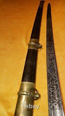 Investment Grade Civil War Model 1850 Foot Officer Sword Ames Museum Quality