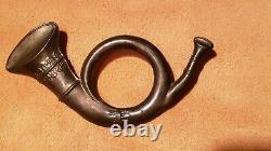 Investment Grade Civil War Original Infantry Hunting Horn Hat Insignia