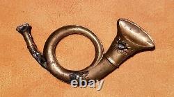 Investment Grade Civil War Original Infantry Hunting Horn Hat Insignia