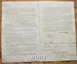 Iowa CIVIL War General William Stone Order Des Moines 1864