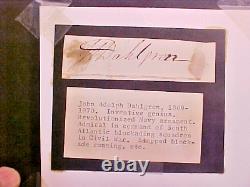 John Adolph DAHLGREN Autograph Signature FAMOUS CIVIL WAR Inventor Navy Officer