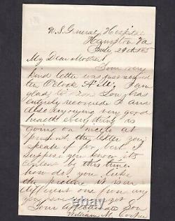 July 29 1865 Letter from William M. Cooper, U. S. General Hospital, Hampton, VA