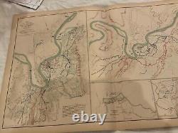 LOT 3 CIVIL WAR MAPS LOT OF 22 1890s US GOVERNMENT OFFICIALS RECORDS CIVIL WAR