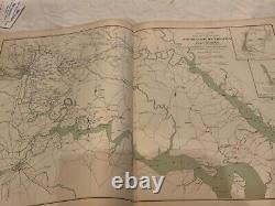 LOT 3 CIVIL WAR MAPS LOT OF 22 1890s US GOVERNMENT OFFICIALS RECORDS CIVIL WAR