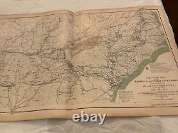 LOT 3 CIVIL WAR MAPS LOT OF 22 1890s US GOVERNMENT OFFICIALS RECORDS CIVIL WAR