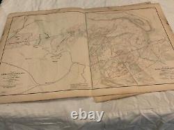 LOT 3 CIVIL WAR MAPS LOT OF 22 1890s US GOVERNMENT OFFICIALS RECORDS CIVIL WAR