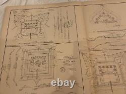 LOT 3 CIVIL WAR MAPS LOT OF 22 1890s US GOVERNMENT OFFICIALS RECORDS CIVIL WAR