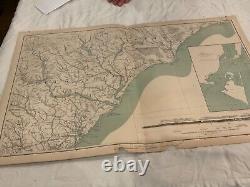 LOT 3 CIVIL WAR MAPS LOT OF 22 1890s US GOVERNMENT OFFICIALS RECORDS CIVIL WAR