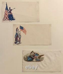 LOT OF 32 1860's Civil War Postal Covers Collection Both Union & CSA