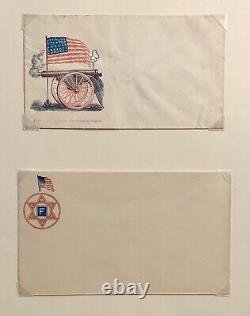 LOT OF 32 1860's Civil War Postal Covers Collection Both Union & CSA