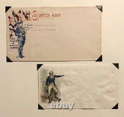 LOT OF 32 1860's Civil War Postal Covers Collection Both Union & CSA