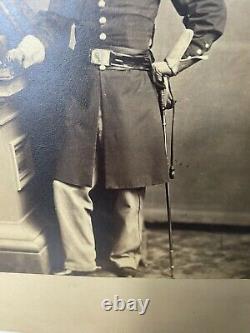 Large Photo & CDV of Civil War Pennsylvania Officer Lieutenant Maguire