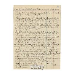 Letter from Civil War Vet to Confed Gen George H. Steuart re Stonewall Jackson
