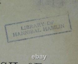 Lincoln's VP Hannibal Hamlin's Admission of Kansas Conference Bill 1858