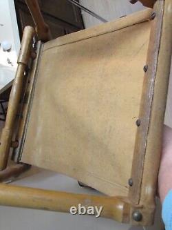 Lot Of 3 Antique B. J Harrison & Co. Folding Camp Campaign Chairs