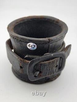Lot Of 3 ORIGINAL CIVIL WAR 1860 US CAVALRY SADDLE CARBINE leather SOCKET BOOT