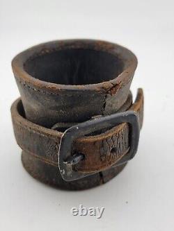 Lot Of 3 ORIGINAL CIVIL WAR 1860 US CAVALRY SADDLE CARBINE leather SOCKET BOOT