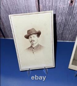 Lot Of Two CDV Images Of Union Soldiers, Original American Civil War Images