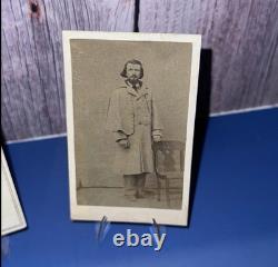 Lot Of Two CDV Images Of Union Soldiers, Original American Civil War Images