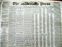 Lot of 25 original 1861-1865 Civil War newspapers All are from Eastern US states