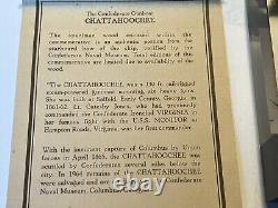Lucite Paperweight of C. S. S. Chattahoochee Civil War Ship with Real Piece Rare