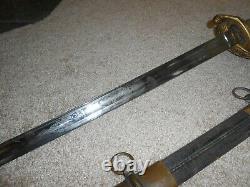 M1850 Civil War Officers Sword, As Found, Clauberg, Decorated Drag Tip