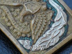 M1851 Pattern BELT BUCKLE Plate US CIVIL WAR Union NCO EAGLE Silver Wreath
