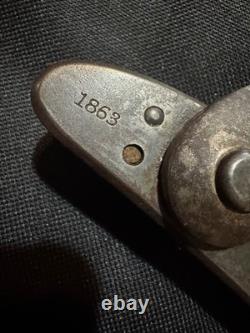 M1863 Lock Side Plate Us Wm Muir Musket 58 Caliber CIVIL War 1863